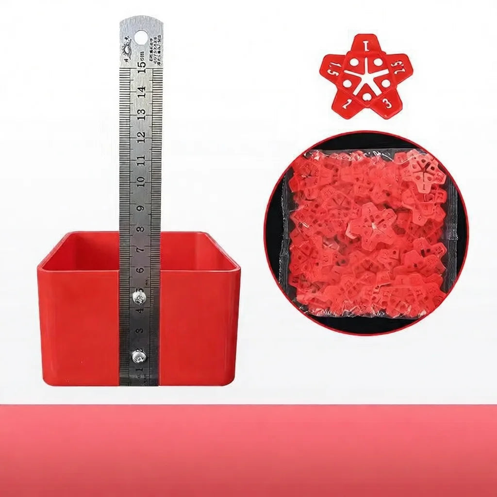 Tile Leveling System Ruler Gauge Tool Floor Tiling Positioning Assistant Brickwork Adjustment Measuring Instrument