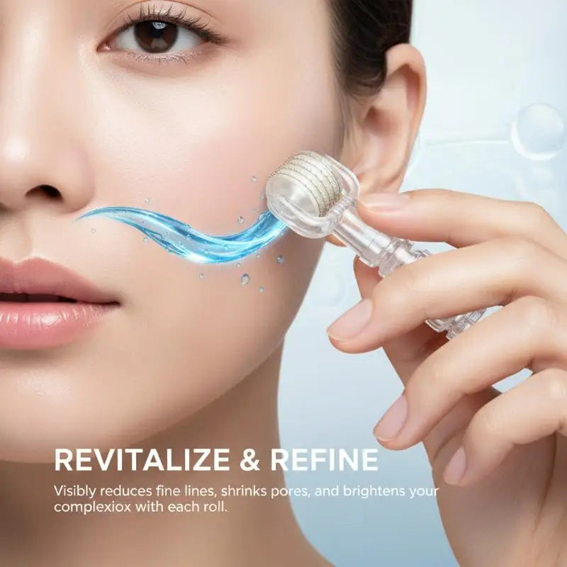 Microneedle Roller 0.25mm for Hair Serum Application Enhances Follicle Absorption DIY Scalp