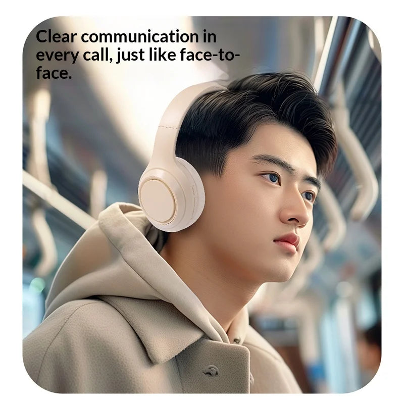 Newest Lenovo Wireless Headphones Bluetooth Earphones Foldable Headset Helmets with Mic Support TF-Card Noise Reduction Earbuds