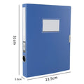 Desktop Black Blue A4 File Folder Dustproof PP Plastic Paper Storage Box Thickened Document Case Archives