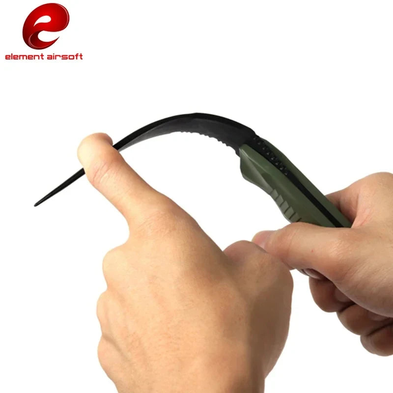 Tactical Combat Knife Model Toy with Rubber Training Sheath Military Birthday Gift CS Cosplay Prop for Enthusiasts