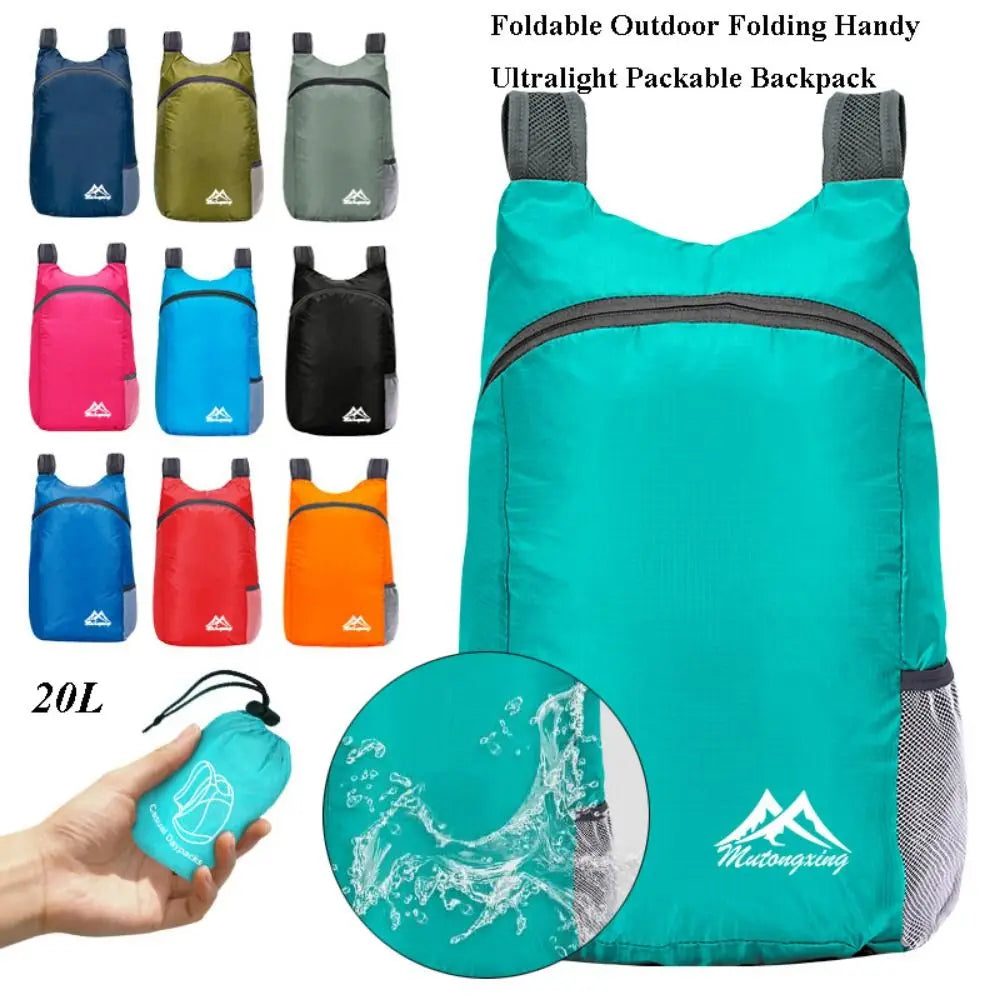 New 20L Packable Backpack Lightweight Ultralight Handy Travel Daypack Bag Nano Waterproof Daypack For Men Women