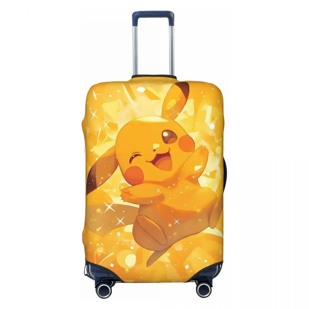 Premium Durable Luggage Cover P-Pikachizer Print Elastic 18-32 Inch Suitcases Dust Resistant Anti-Scratch Washable For Travel
