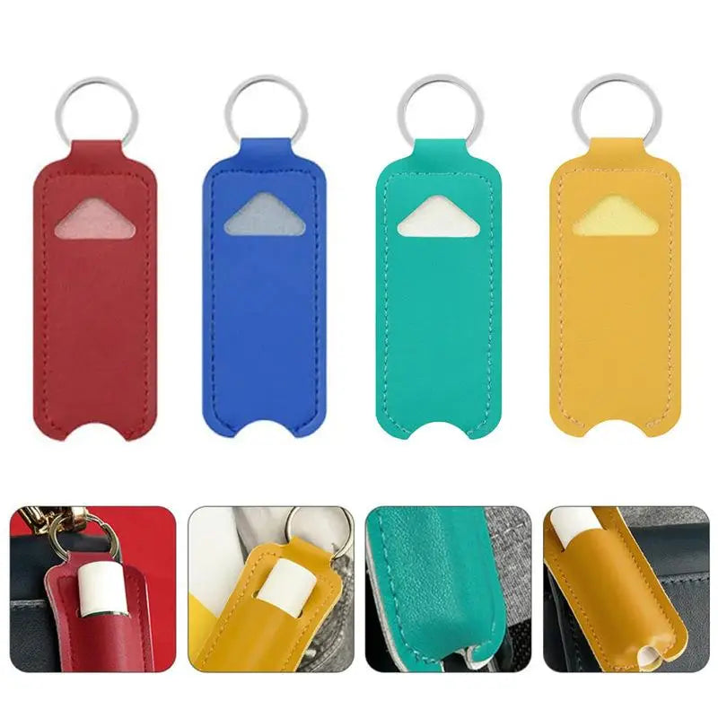 Sporty Lip Balm Keychain Holder Bag Ready for Travel and Adventure Ideal for Lipstick and Chapstick