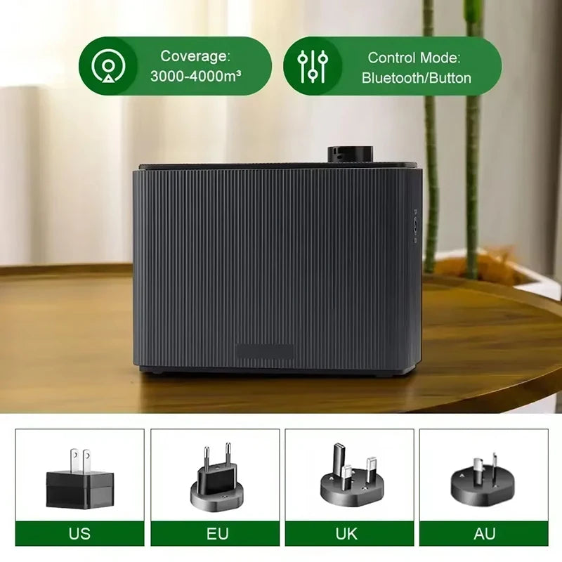NAMSTE 1000ML Fragrance Diffuser WIFI Bluetooth Smart Scent Air Machine For Home Hotel HVAC Aroma Diffuser Cover 4000m³ Black