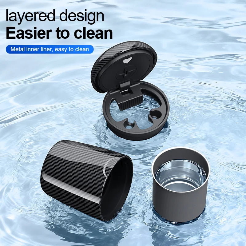 Car ashtray, universal one click open lid, personalized LED ambient light, ashtray, car smoke prevention and extinguishing box
