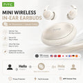HTC NE76 Bluetooth Earbuds Mini Sleeping Earbuds for Wireless Earphones AI Translator, Noise Reduction Long Battery Headphones