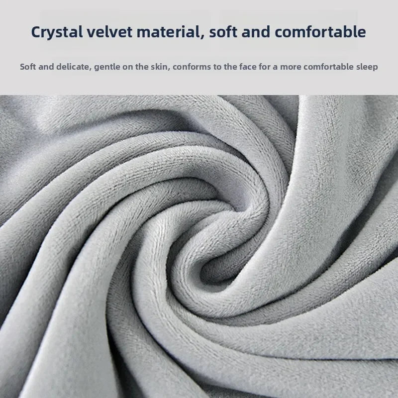 Fillable U-Shaped Travel Neck Pillow with Velvet Cover & Storage Bag - Comfortable for Airplane, Car, Office, Portable Design
