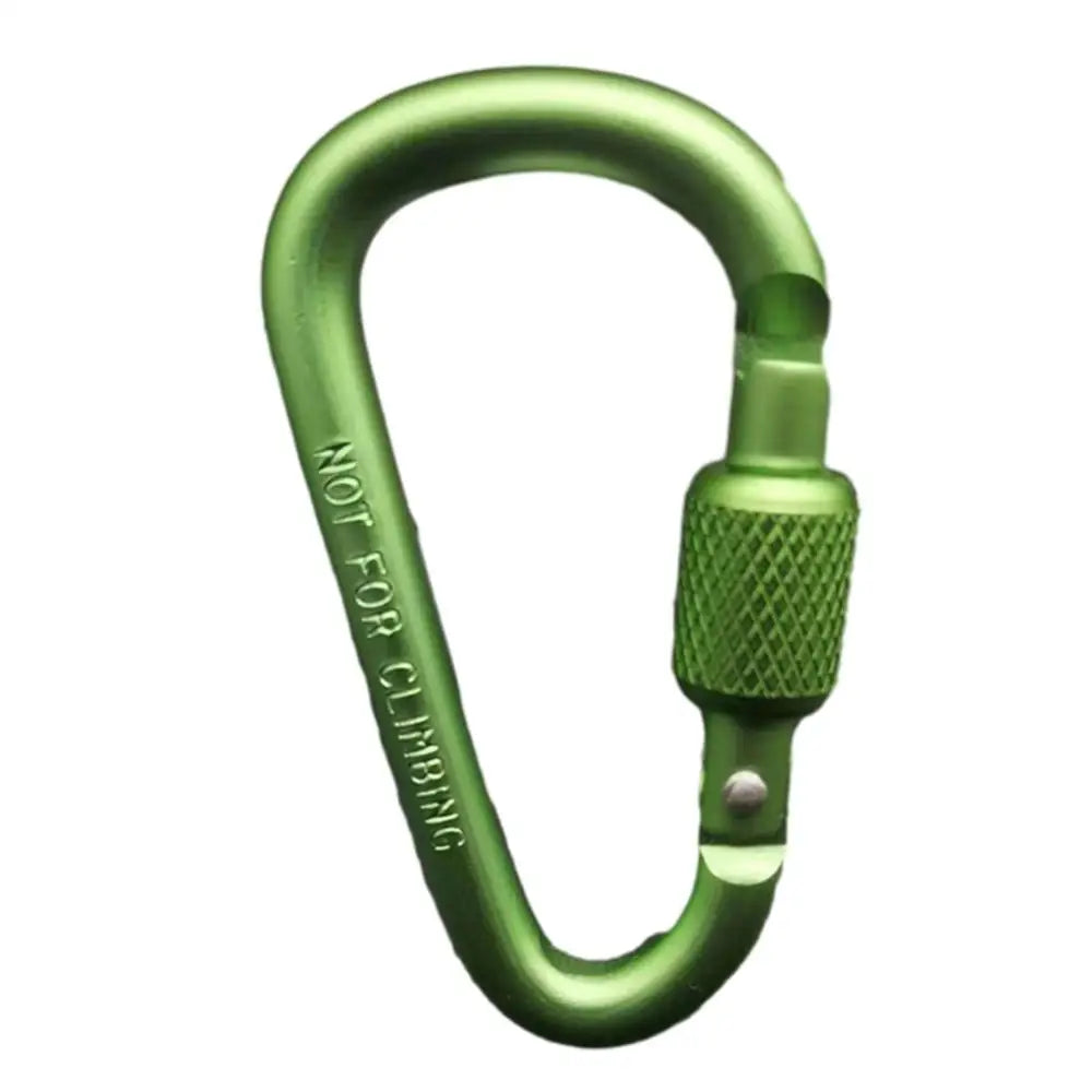 5pcs Outdoor Rock Climbing D-Ring Quickdraw Keyring Hook Aluminum Alloy Rope Tensioner Camping and Hiking Hook