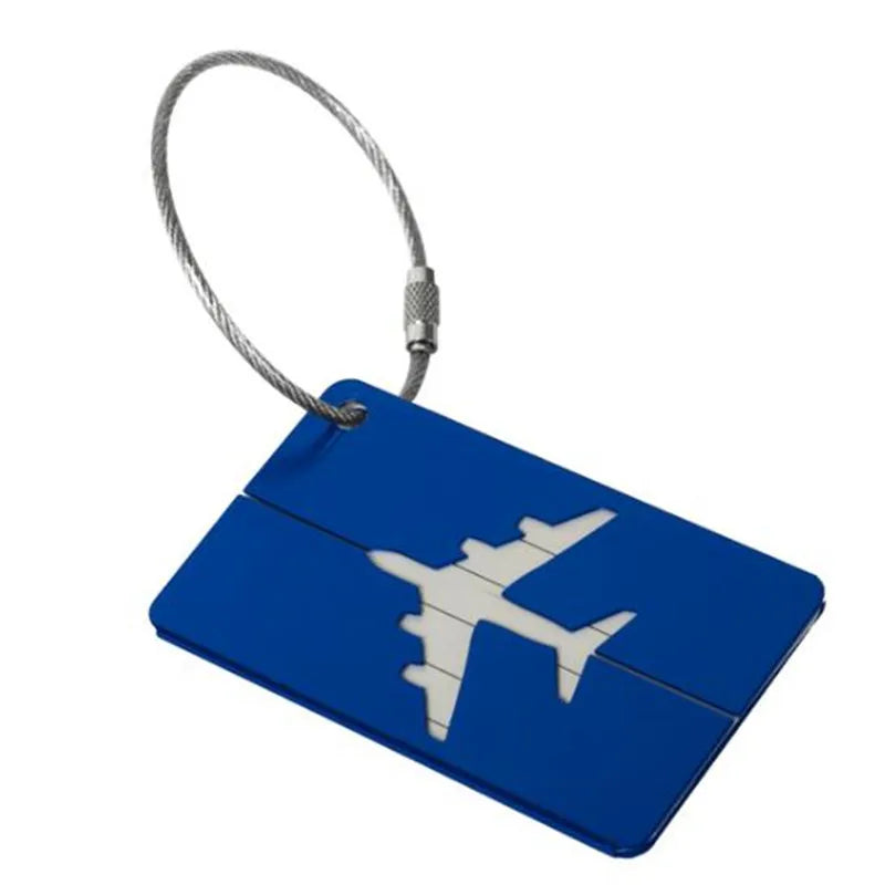New Fashion Luggage Tags Aluminium Alloy Women Men Travel Luggage Suitcase Straps Baggage Name Label Holder Travel Accessories