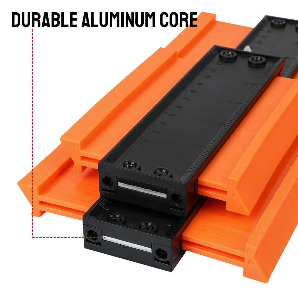 Laminate Tiles Meethulp Gauge Alloy Edge Shaping Wood Measure Ruler Contour Gauge Profile Duplicator Tool Adjustable Lock