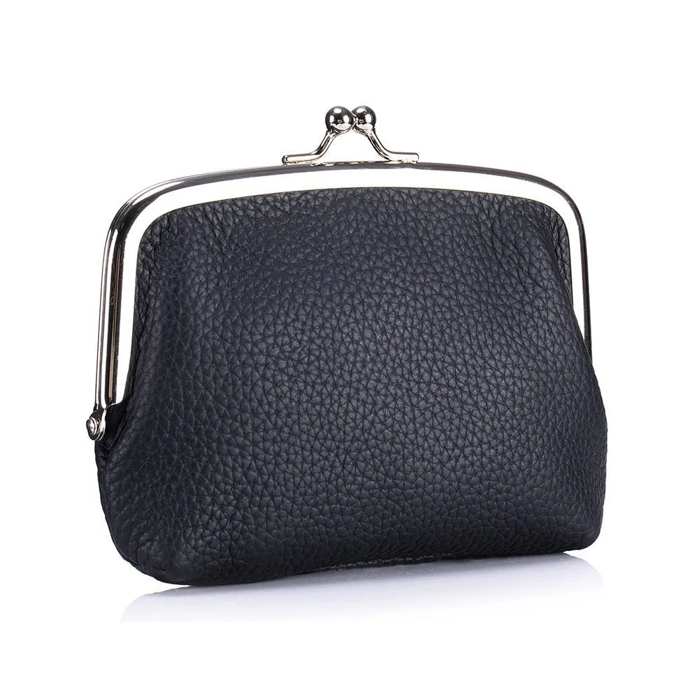 New women's coin purse, multi-layer card holder, girls' simple PU clasp wallet, portable lipstick coin purse, pocket bag