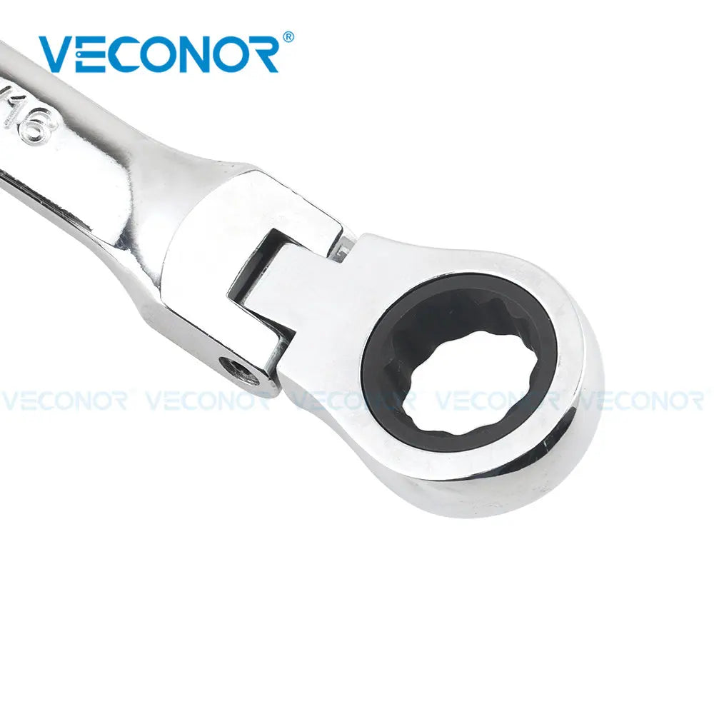 1/4-15/16 Inch 1-Piece Imperial Size Ratchet Wrench Set of Keys Spanner Flexible Head Universal Hand Tools Car Repair Tool