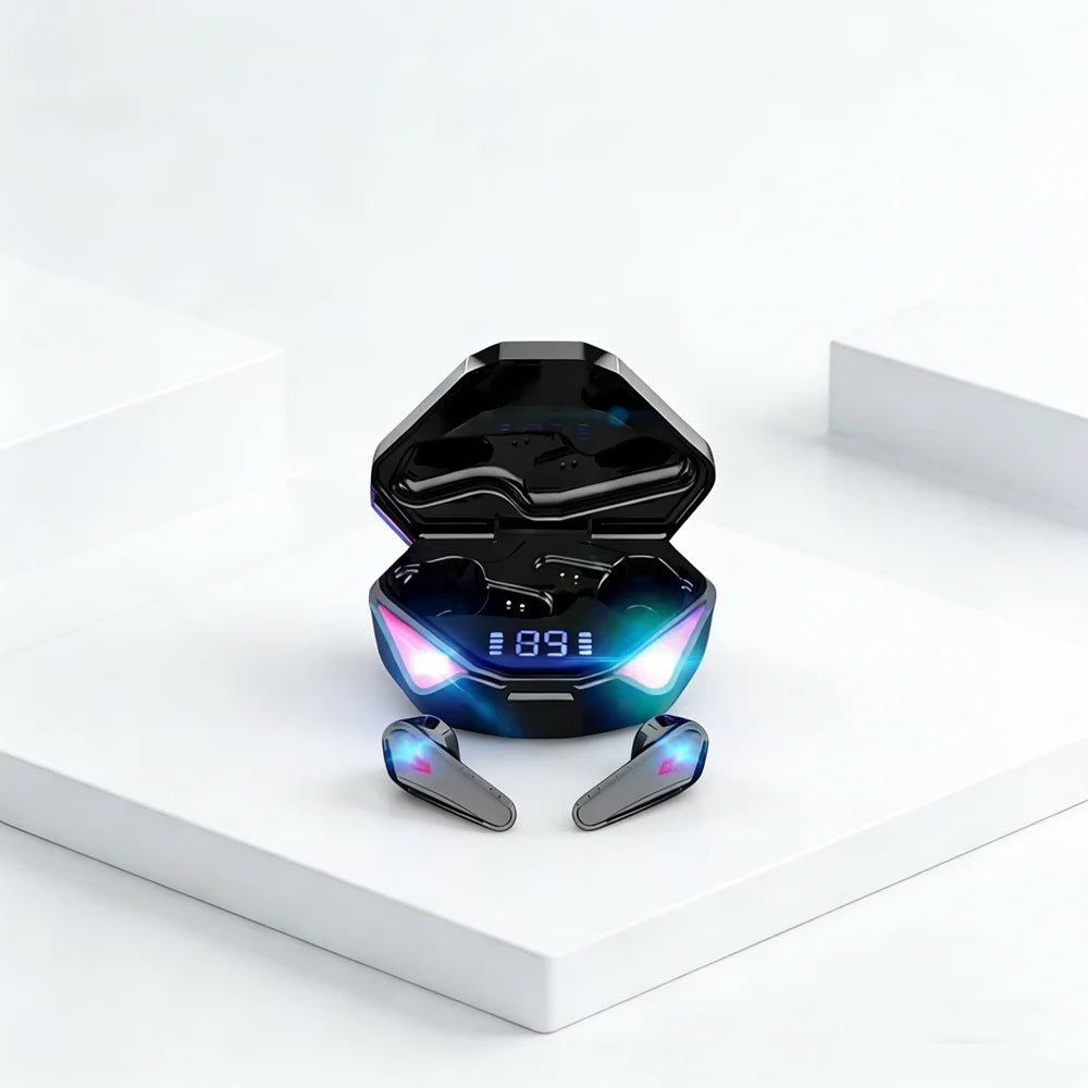 TWS Gaming Earbuds Wireless Bluetooth Earphones With Mic Bass Audio Sound Positioning 9D Stereo Music HiFi Headset For phones