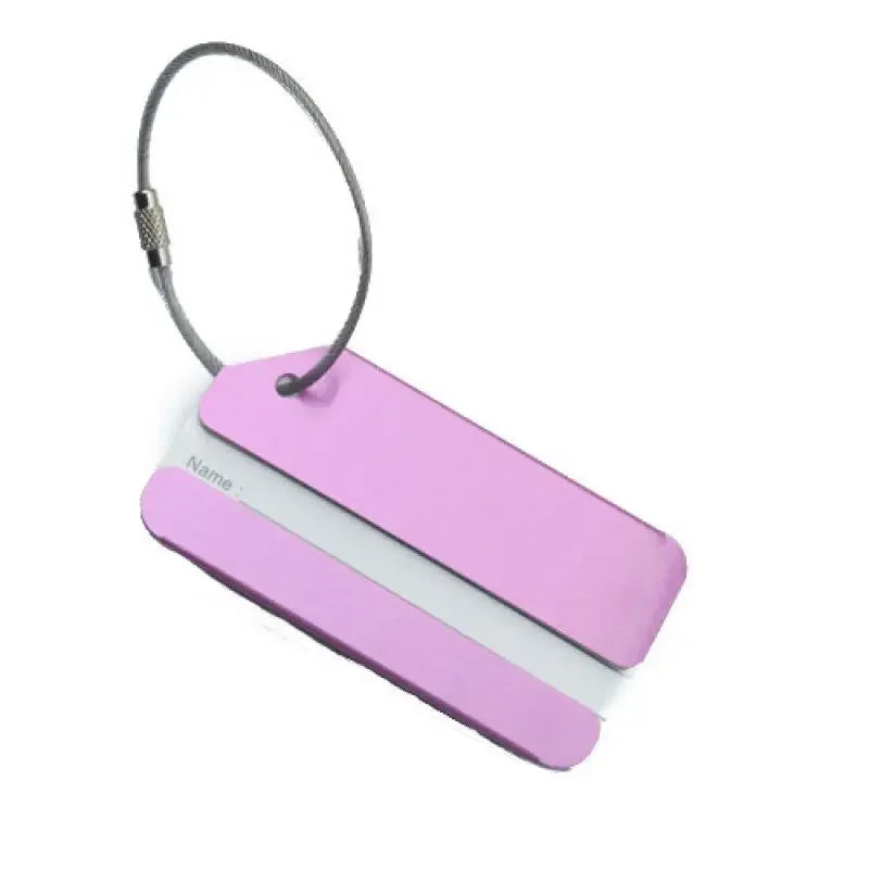 1pc Aluminum Alloy Luggage Tag for Travel Airport Train Station Suitcase Tag Flight Travel Accessories Luggage Mark Signboard