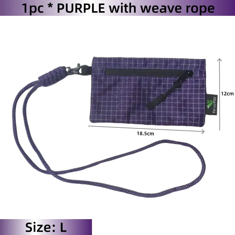 Ultralight Waterproof Organizer Wallet Dyneema Wear-resistant Card Pouch Outdoor Travel Hiking Anti-Tear Portable Coin Cash Bag