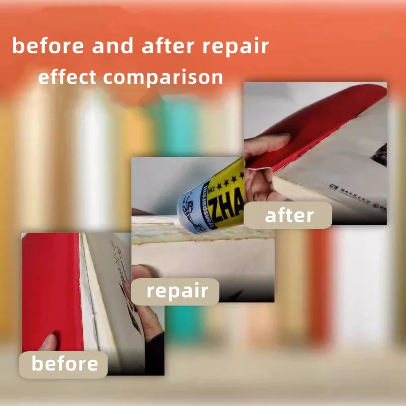 Zhanlida 15/50/80ML Book Repair Glue Transparent Adhesive DIY Paper Crafts 3D Book Student Stationery Binding Textbook Diary