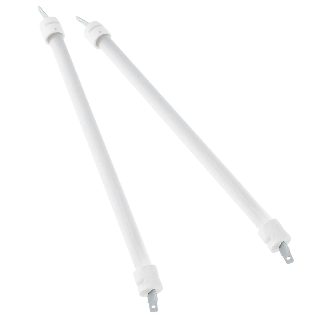2pcs Electric Heater Tubes Ceramic Tube High Temperature Rapid Heatup Uniform Warmth Reliability Heater Bulb Replacement Part
