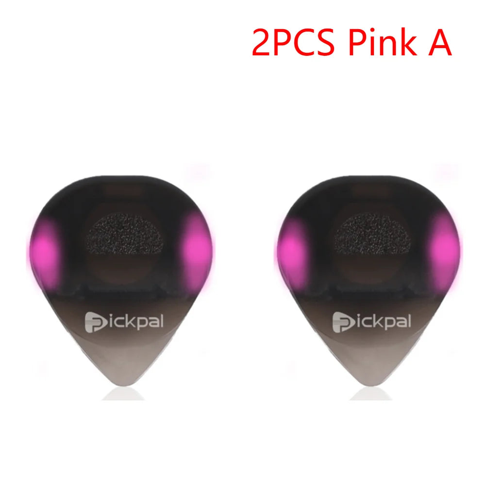 1-3pcs Touch Luminous Guitar Pick Plastic Bass Plectrum Plastic Glowing Guitar Picks w/h LED Light Musical Instruments Parts