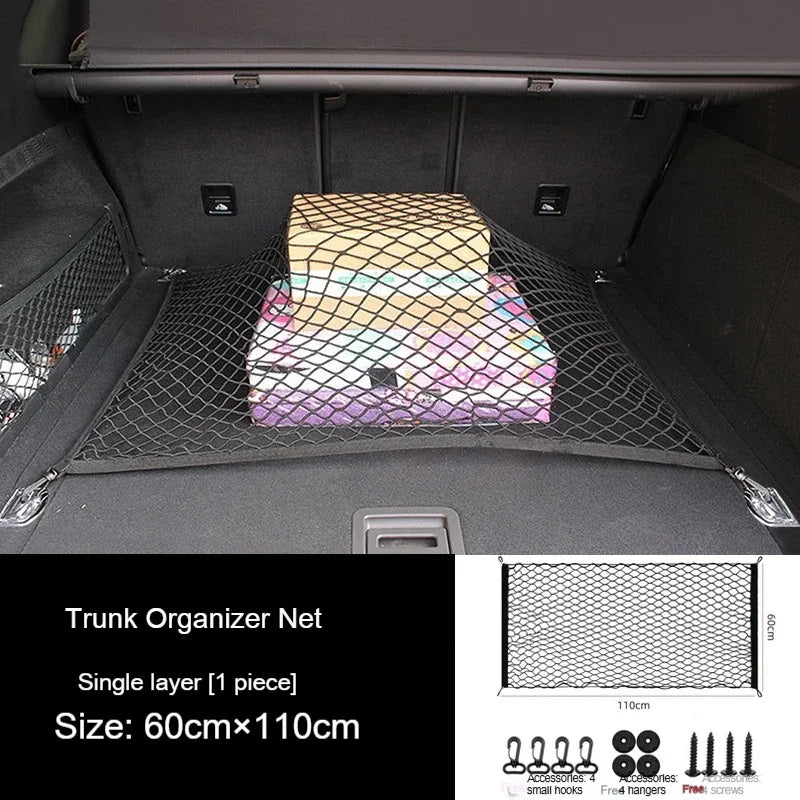 For Jeep Renegade 2015-2022 Car Trunk Luggage Storage Cargo Organiser Elastic Mesh Net Styling Accessories