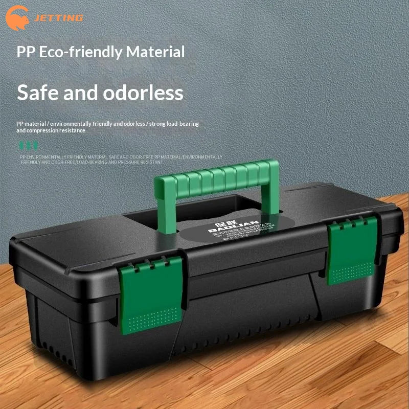 (New) 1Pcs 10 Inch Plastic Handheld Tool Box, Portable Storage Case for Carpentry & Electrical Repair Tools