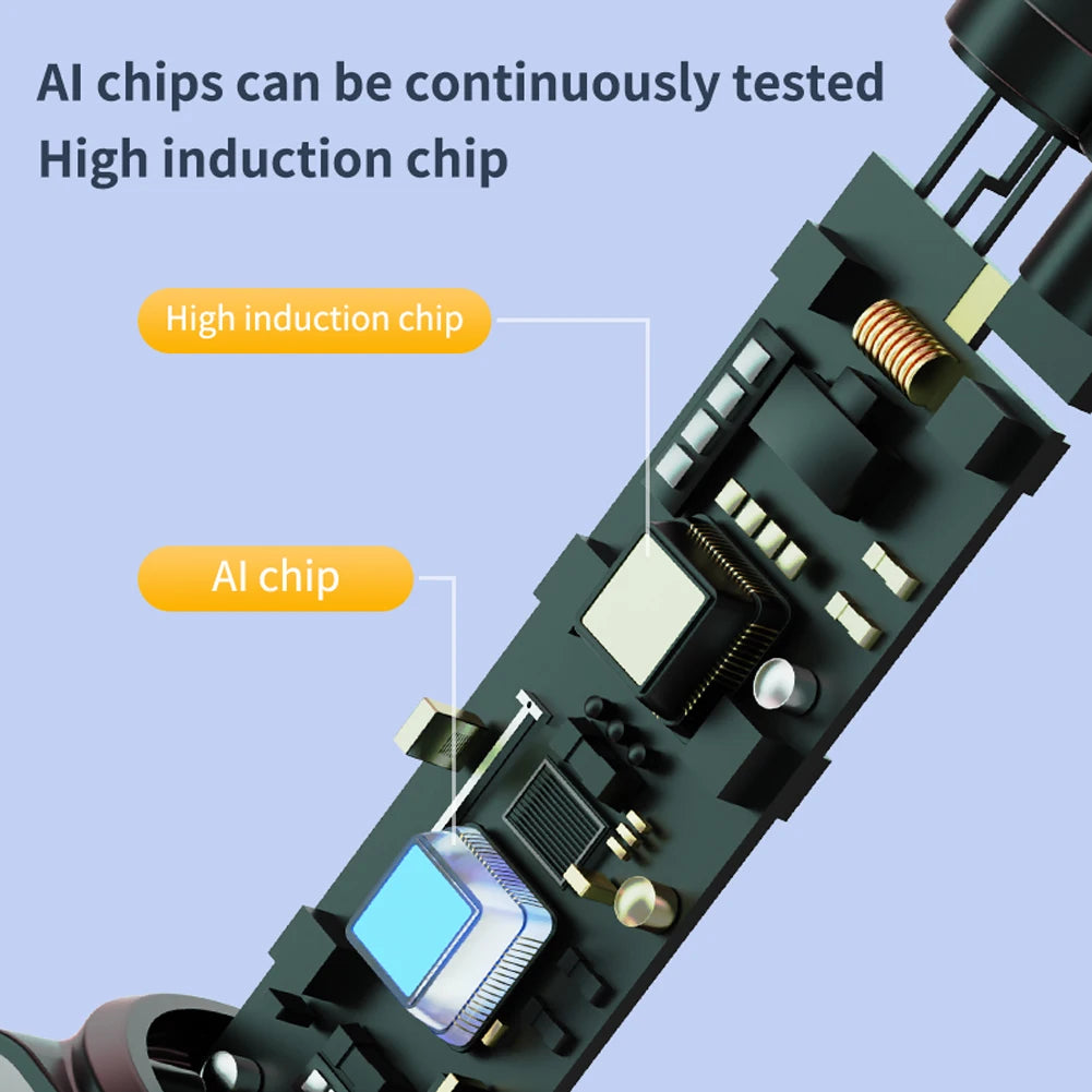 High Precision  Tester LCD Display Portable  Digital Detector Rechargeable Non-Contact  Blowing Detector
