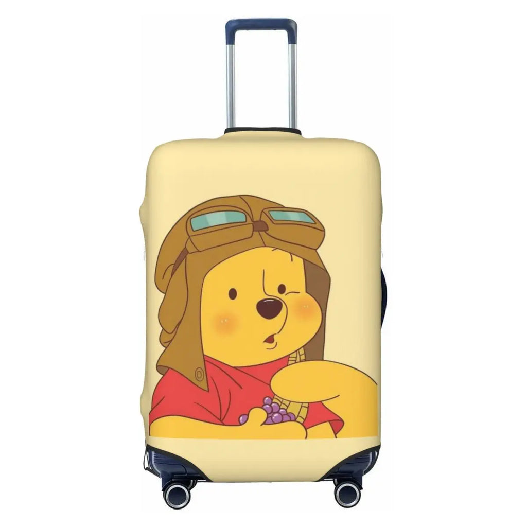 Custom W-Winnie Anime The Pooh Luggage Cover Fashion Suitcase Protector Covers Suit For 18-32 inch