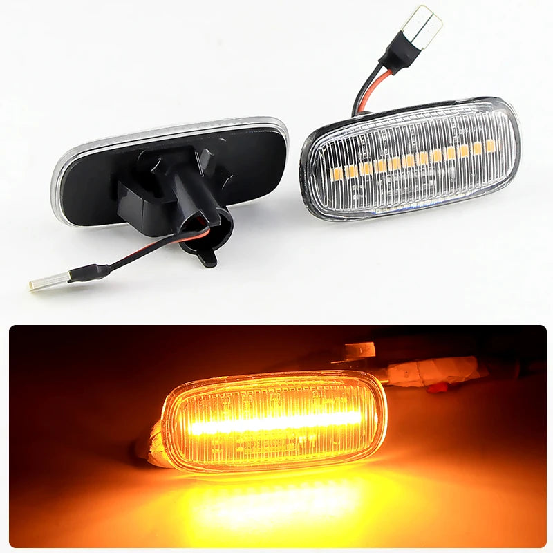 2PCS LED Side Marker Lights Canbus For Audi TT 98-06 A3 S3 97-00 B5 A4 S4 RS4 99-01 A6 C5 Allroad 2000-05 Turn Signal Lamps