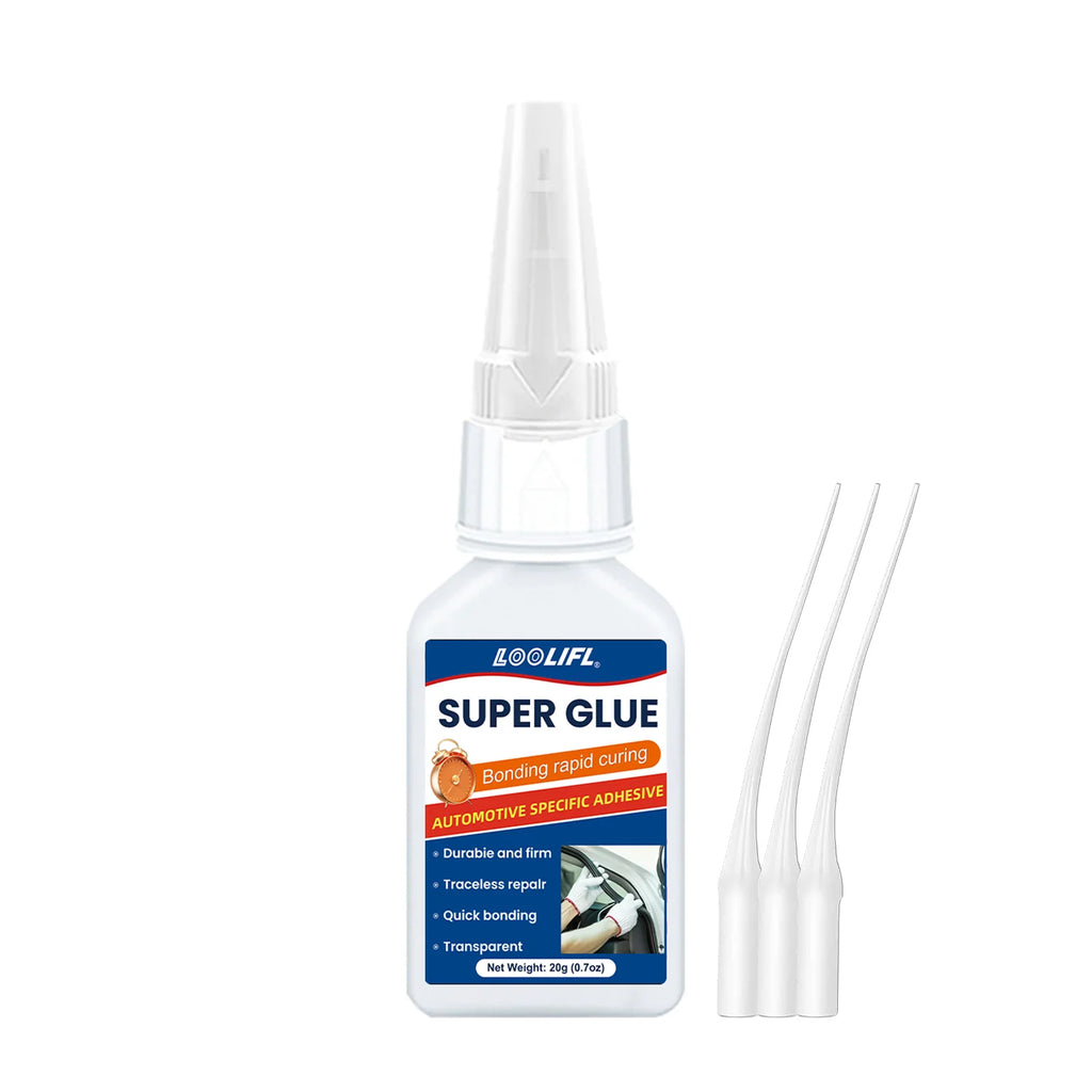 LOOLIFL, Super glue, rubber, tire adhesive, black has ductility, high temperature resistance, transparency and high strength