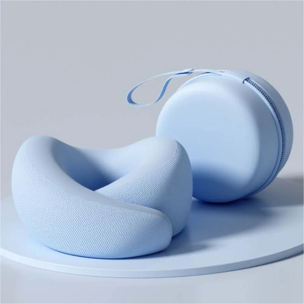 Slow Rebound U-Shaped Neck Pillow Neck Support Memory Foam Memory Foam Pillow Adjustable Washable Sleep Nap Pillows Noon Break