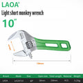 LAOA Adjustable Wrench Light weight Large Opening Short Handle Multifunctional Mini Wrenchs