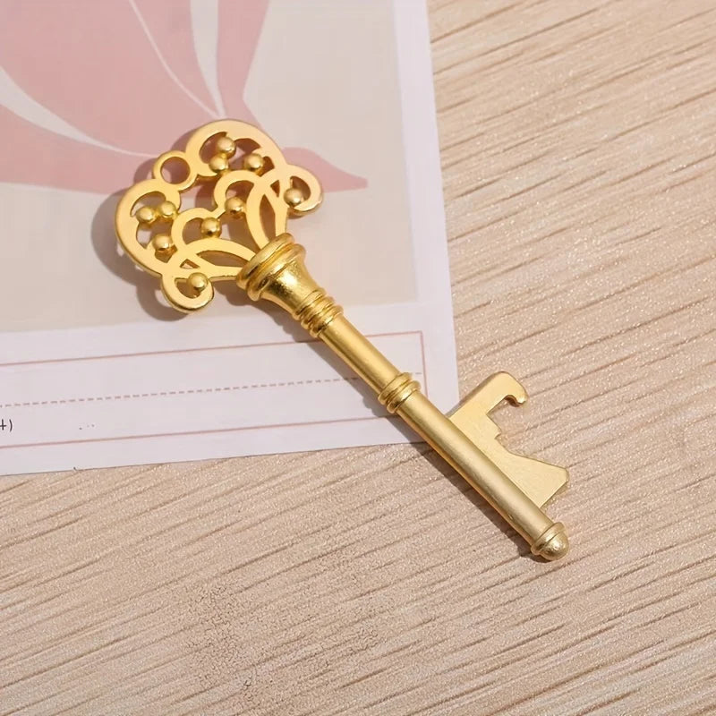 1pc, Bottle Opener, Vintage Crown Key Shape Bottle Opener,Suitable For Bar Or Household,Barware Tool,Wedding Gift,Kitchen Gadget