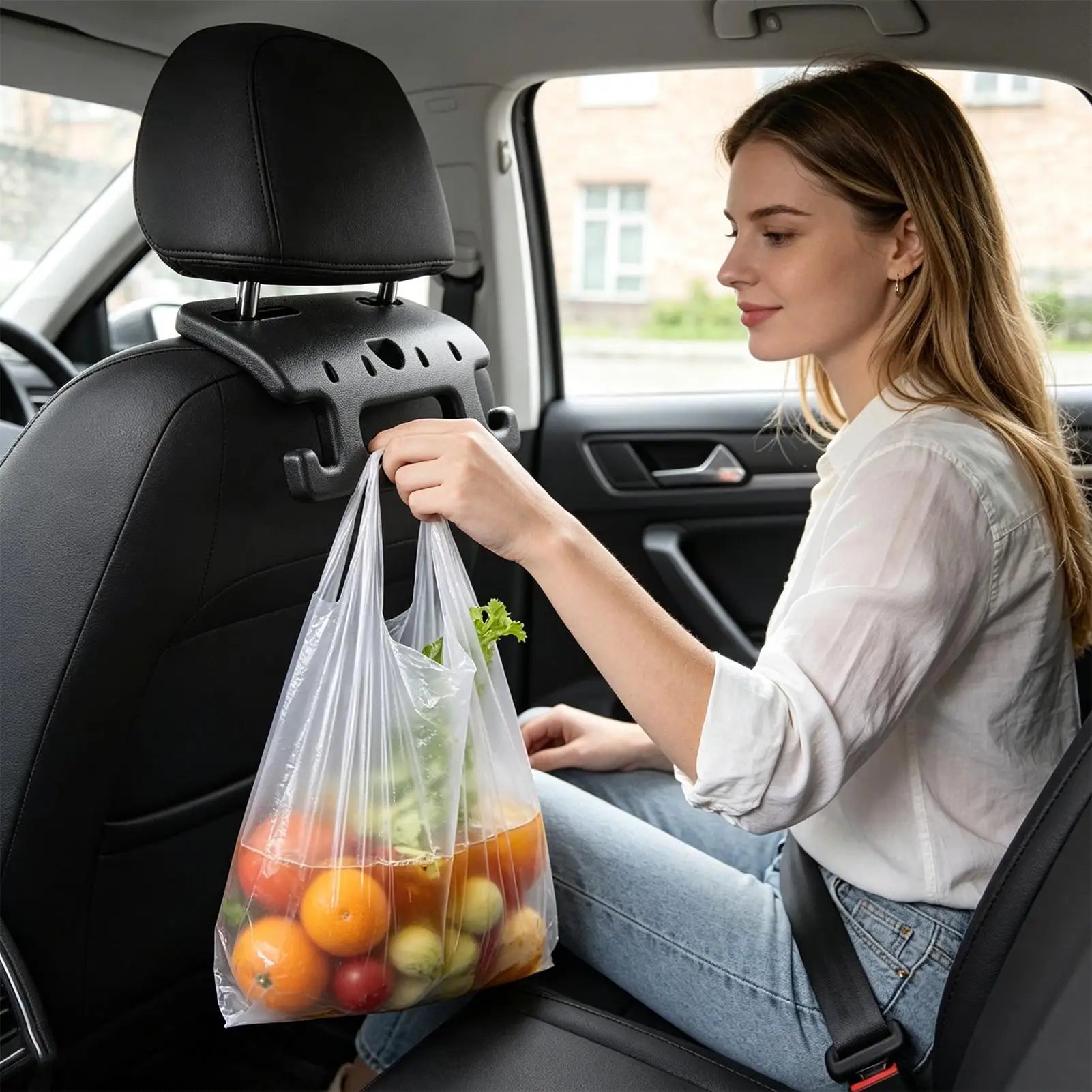 Car Storage Hook Anti-Slip Shock-Absorbing Car Purse Holder For Handbags Grocery Bag Bottle Travel Road Trip Vehicles Automotive