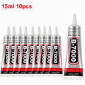 B-7000 Fabric Glue Permanent, Fabric Glue for Patch, Clear Fabrics Adhesive,Permanent Washable,for All Cotton, Denim, Polyester.