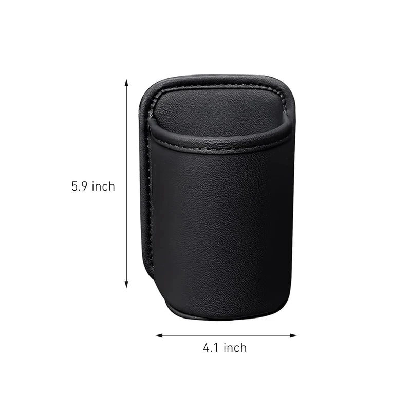 Punch-Free Car Door Side Storage Box Waterproof Leather Mini Storage Holder