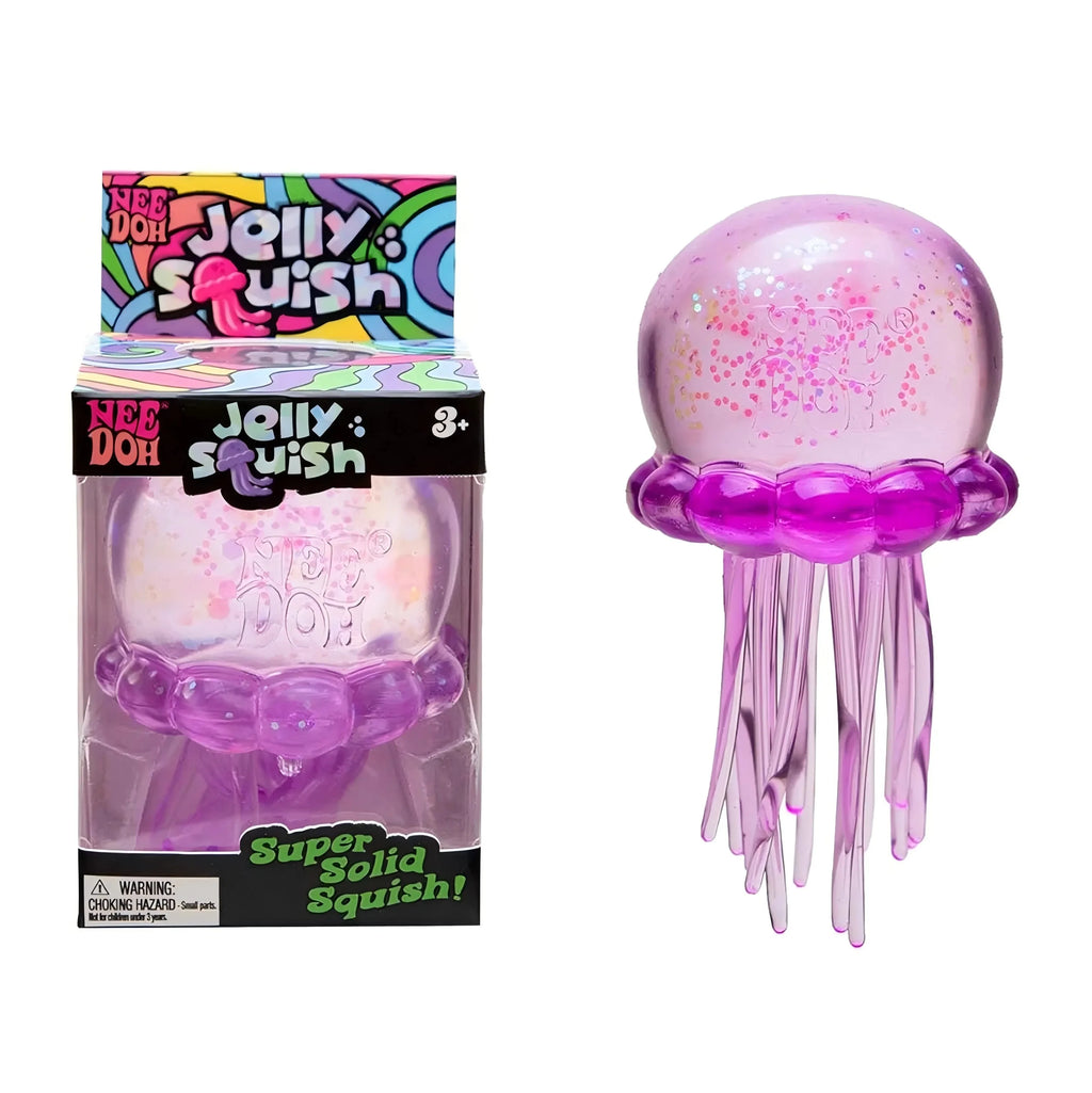 Trending Nee Doh Jellyfish & Cube Squish Toy - Soft Jelly Squeeze Stress Relief Fidget, Sensory NeeDoh for Kids & Adults 2026@！