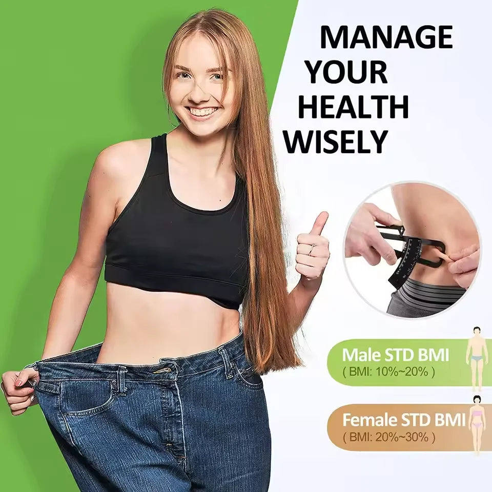 Clamp Fat Clip Body Weight Loss Tester Fat Thickness Measuring Ruler Body Fat Weight Loss Measuring Caliper Tape Measuring Tool