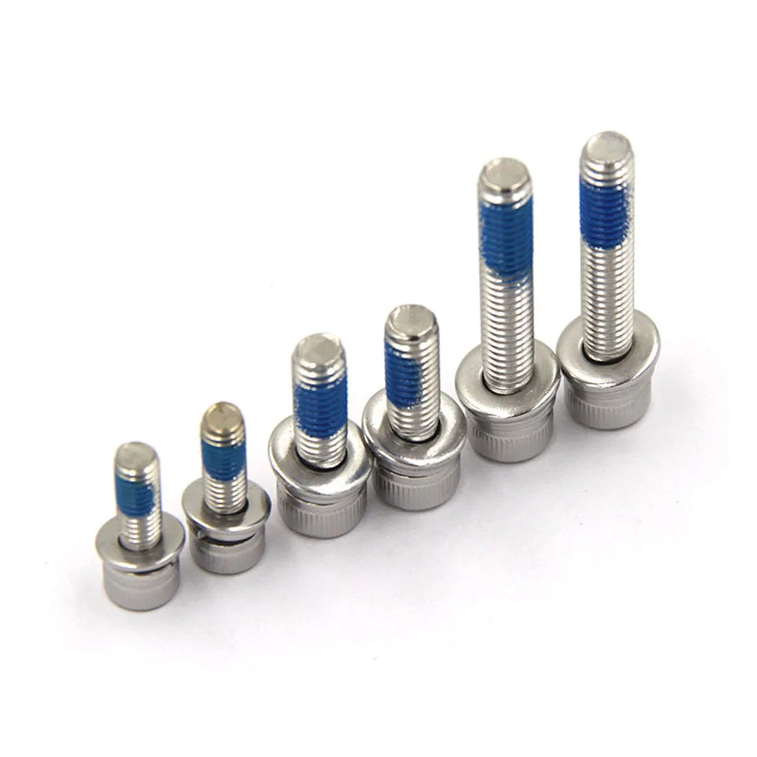 10Pcs/Pack M5/M6/M8 Socket Head Cap Screw 3-in-1 Assembly with Thread Locking Adhesive, 304 Stainless Steel, DIN912 Series