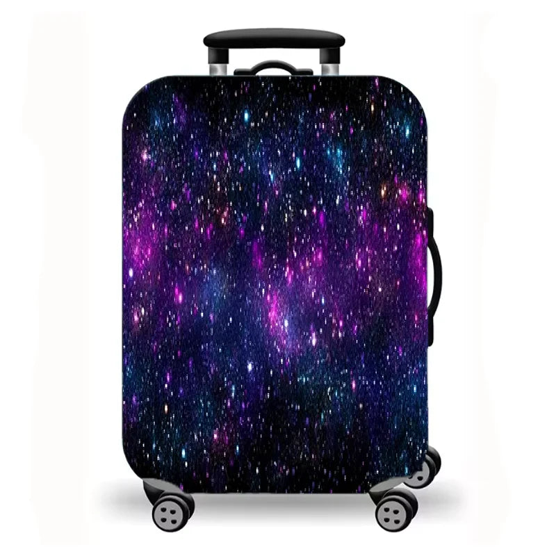 Luggage Cover, Galaxy Space Print Stretch Suitcase Protector for Travel, 10 Styles Universe Nebula Art