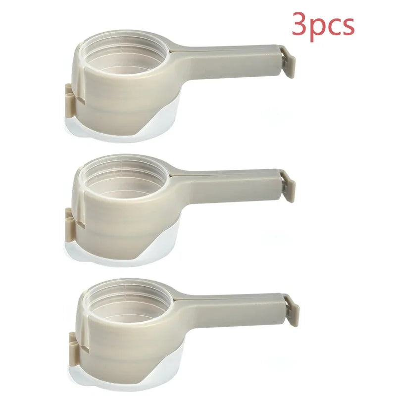 Snack Sealing Clip Fresh Keeping Sealer Clamp Plastic Food Saver Travel Kitchen Gadgets Seal Pour Food Storage Bag Cap Clip