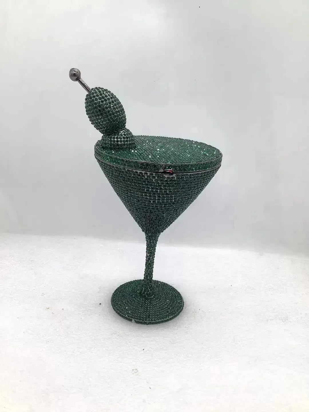 WHTUOHENG Martini Evening Bag Diamond Clutches Goblet Shape Crystal Party Rhinestone Wedding Clutch Cocktail Women Purse Handbag