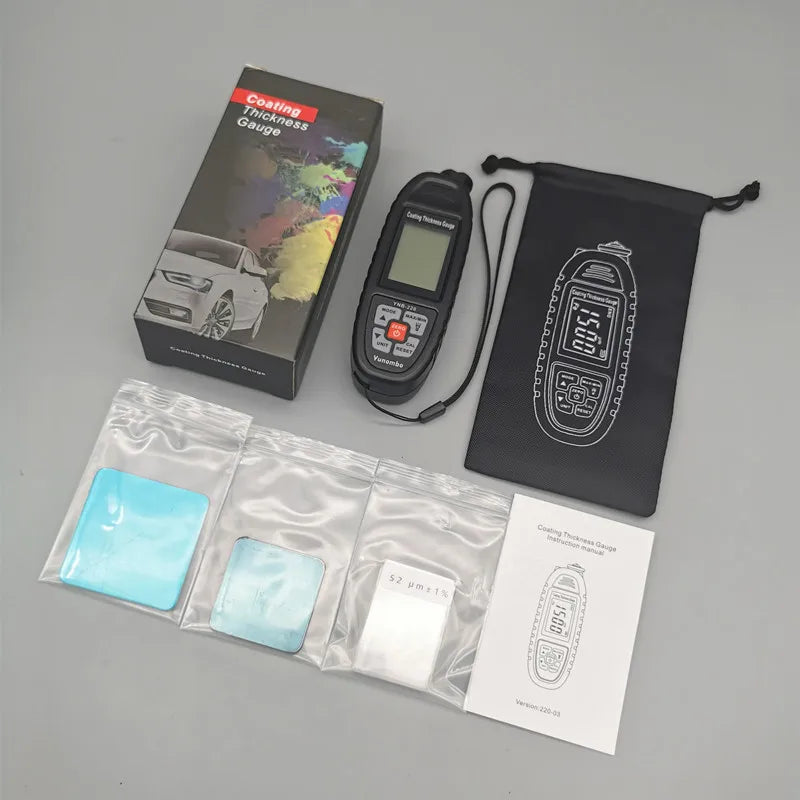 Release Yunombo YNB-220U/YNB-220 Backlight Car Paint Tester Thickness Meter Coating Thickness Gauge with UV Light