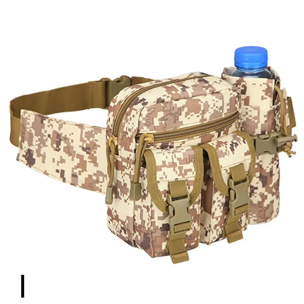 New Tactical Waist Bag Waterproof Nylon Men Fanny Pack Hiking Outdoor Camping Shoulder Bum Belt Sport Chest Bags 2025
