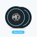 Car Cup Mat Silicone Coaster Non-Slip Waterproof Slot Pads For Morris Garages MG 3 5 6 7 HS ZS GS Hector TF GT ZR RX5 RX8 550