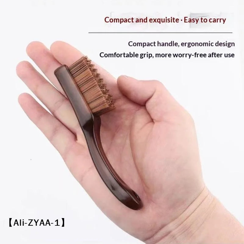 【A】New Portable Checkerboard 10000 Bristle Antique Polishing Brush For Diamond Walnut Olive Pit Deep Cleaning Brightening