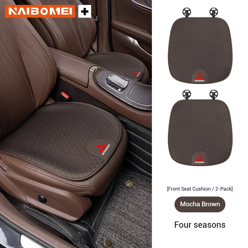 For Mitsubishi Outlander Triton Colt Lancer EX Evolution X Pajero L200 ASX Car Seat Cushion Ice Silk Breathable Car Seat Cover