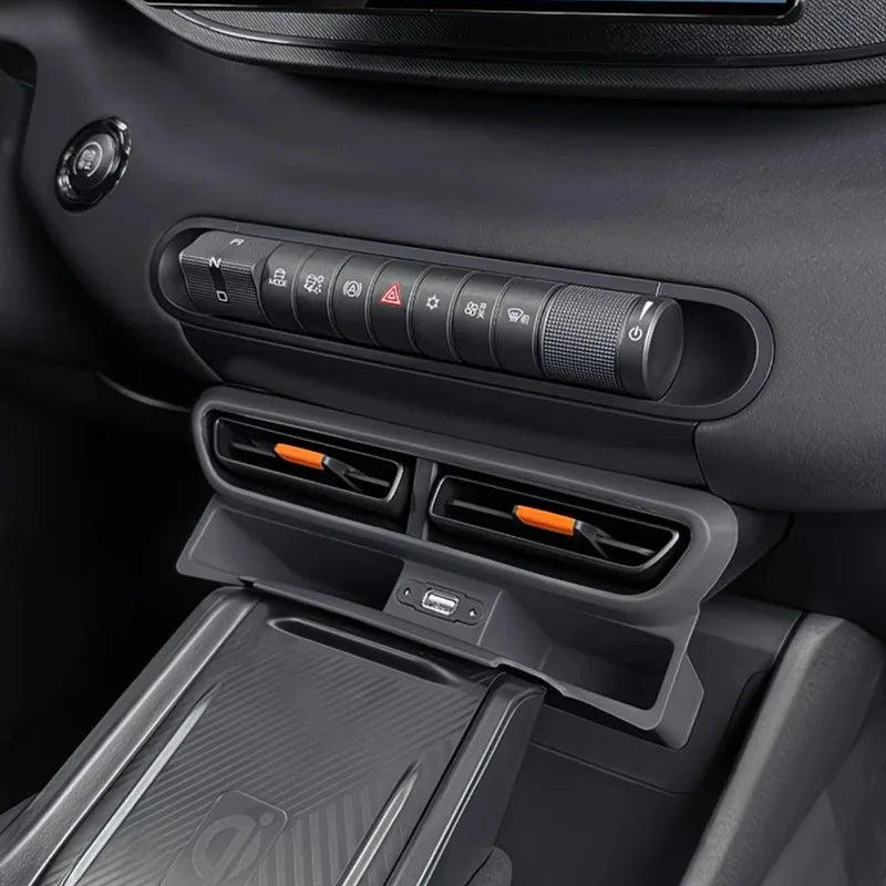 Car Air Vent Storage Box Fit for BYD Seagull Central Storage Box Storage Box Interior Supplies USB charging central control