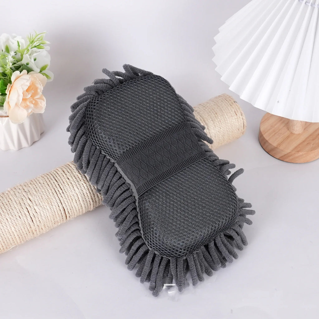 Microfiber Car Washer Sponge Cleaning Car Care Detailing Brushes Washing Towel Auto Gloves Styling Accessories