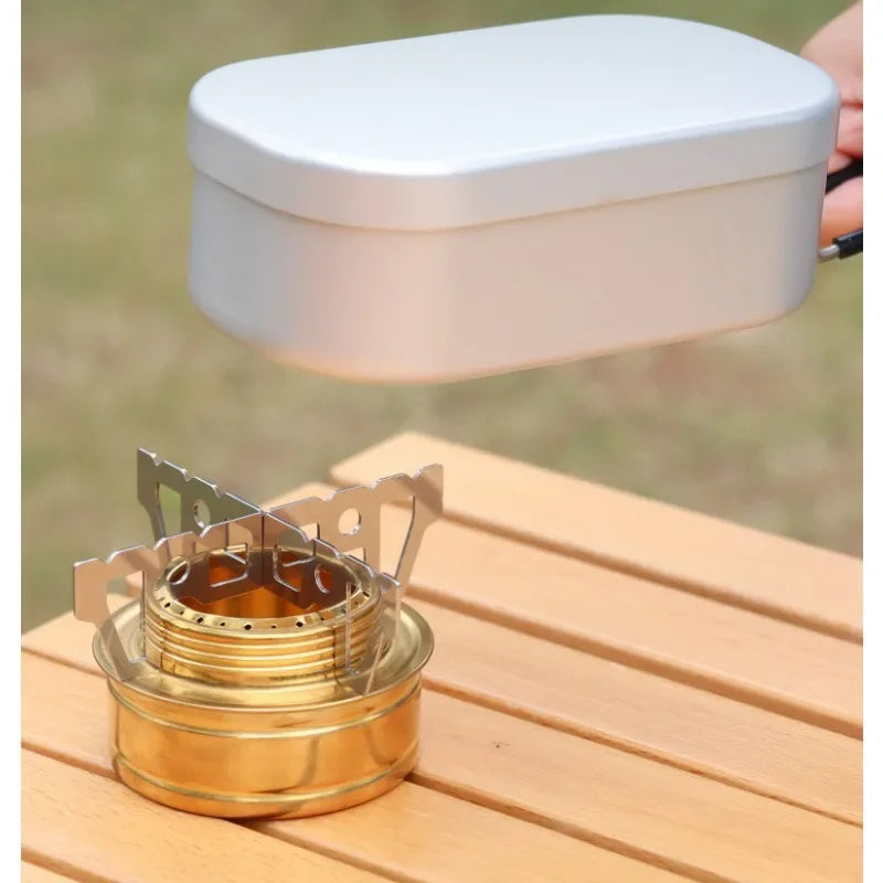 A Pair Camping Alcohol Stove Cross Stand Stainless Steel Boiler Rack Tools Thermostability Outdoor Travel Card Furnace Support