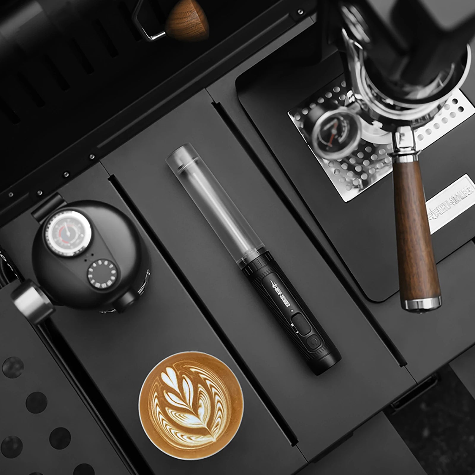 MHW-3BOMBER Electric Milk Frother USB Rechargeable Coffee Frother Handheld Milk Frother Egg Beater Food Blender Espresso Tools
